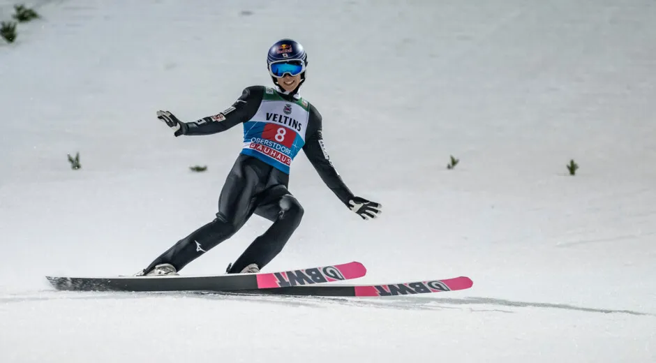 Tour winner Kobayashi with record jump